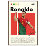 Cristiano Ronaldo Portugal Soccer Framed Football Poster